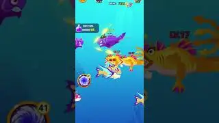 fish game, fish evolution, boss fight, gameplay, survival game, gaming, fish gameplay