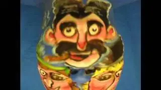 Topsy Turvey Marx Brothers! Face Paint In Motion. Artist James Kuhn.