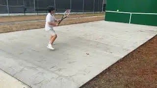 How to hit one handed backhands with full follow through against the wall