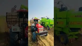 🌾 subscribe to my YouTube channel 🙏 #kheti #modifiedtractor #youtubeshorts #subscribe #combine
