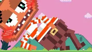 Super Mario Bros. but When Peach has 1,000,000 HEARTS from Baby to Immortal MUSCLE