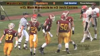 Matt Marencik to Josh Coston TD pass 2011 MTC Sports Network Harrison at McCutcheon