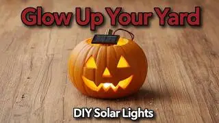 Простые самодельные солнечные фонарики-тыквы для украшения улицы! 🎃✨