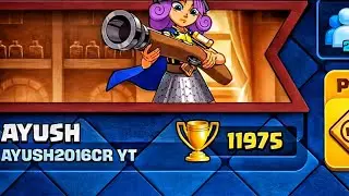 Last Match To 12k Trophy Arena 28 With Level15 Tower In Clash Royale 