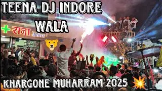 👻 Khargone Muharram 2025 Teena Dj Indore High Bass Night Roadshow Program ‼️
