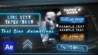 Trending Dash and Taper Lines Effect for TEXTS - After Effects