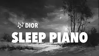 Relaxing Piano Sleep Music | No Ads | 12 Hours Sleeping Music & Winter Night Photos