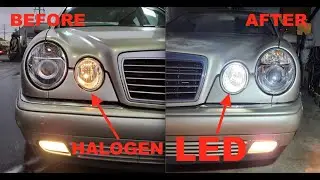 LED City lights on Mercedes W210 E300 Turbo Diesel