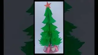 Super Easy DIY CHRISTMAS TREE PAPER ART AND CRAFT