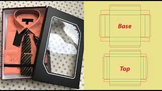 How to Make Shirt Box Packaging Design Die Cut / Template Tutorial