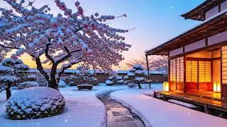 A Calm Winter Sunset in Japan 🌅 Piano Music to Slow Down & Focus