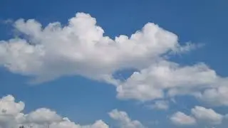 Captivating moving clouds