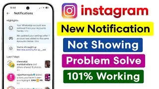 Fix: Instagram New Notification Not Showing Problem 2026 | Instagram New Notification Not Working