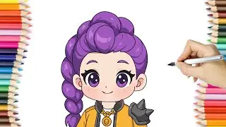 How to draw Rumi from Kpop Demon Hunters cute