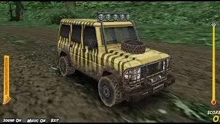 Juego de Autos 8: Jeep perseguido por El Tyranosaurio Rex
