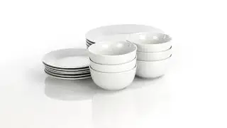 Best Amazon Basics 18-Piece Kitchen Dinnerware Set