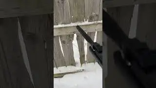Shooting icicles with my .22 pellet gun #pelletguns #safety #outdoor #shooting