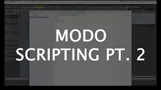 Crash Course Intro to Scripting in Modo pt. 2 - Getting an Item List from Modo