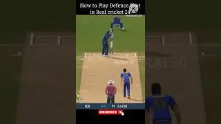 How to Play Defence Shot in Real cricket 24 ✅🔥 Real cricket 24 #shorts