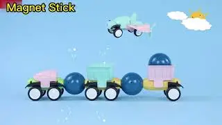 Magnetic Sticks Engineering Vehicle | DIY Creative Building Toy with Strong Magnet Rods