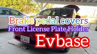 Unboxing, installing and reviewing EvBase Front license plate holder covers for Tesla Model Y 3 X S