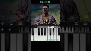 Maari mass bgm shorts piano notes #dhanush mass bgm #anirudhmusicals #mari #shorts part1