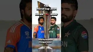 Hardik Pandya vs Babar Azam in T20 World Cup 2024 Batting Performance Comparison ⚡