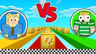 MIKKEL vs Emil // Lucky Block Race