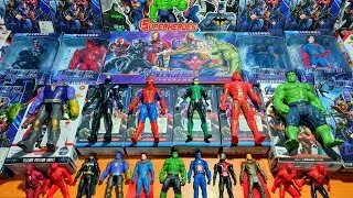 AVENGERS TOYS/Action Figures/Unboxing/Cheap Price/Spiderman,Thanos,Thor,Batman,Hulk/Toys.#eps 374