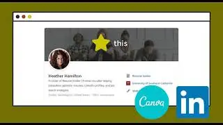 How to create a LinkedIn profile background image with a Canva free account