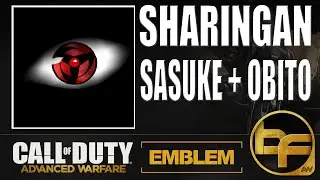 COD Advanced Warfare Emblem Tutorial #80 - Mangeky&ocirc; sharingan Obito + Sasuke