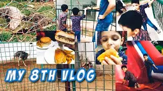 My 8th vlog (Fun day with kids at mini zoo and burger party)