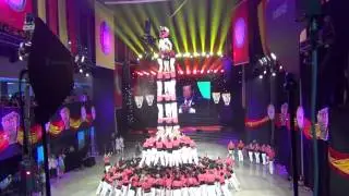Colla Vella dels Xiquets de Valls - 3 de 9f - Hangzhou (Xina) 2015