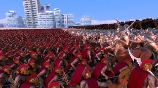 10.000 Spartan VS. Giant Minotaur + Centaur - UEBS