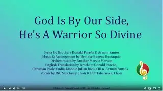 God Is By Our Side, He's A Warrior So Divine