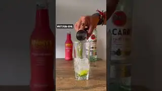 Homemade easy white rum cocktail recipe 🍹#ashortaday #cocktail #shorts #alcohol