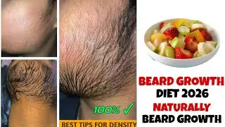 Beard Growth Diet Plan 2026 | Natural Beard Boosting Foods | How to grow beard faster naturally |