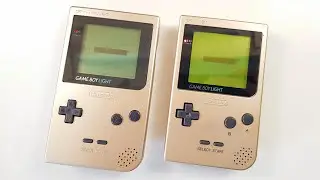 Official GameBoy Light VS Modded Gameboy Pocket!?