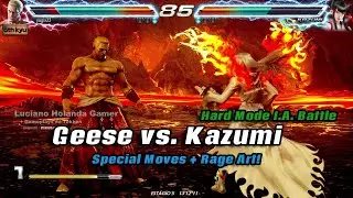 Geese Howard vs. Kazumi Mishima no Devil's Pit Stage [ Hard Mode Fight ] Rage Art ! Tekken 7 !