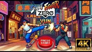 Street Fighter Zero Yun Character Showdown arcade  4k