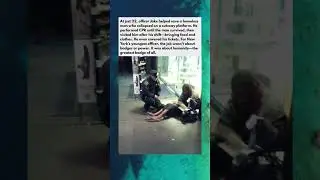 Young Cop&rsquo;s HEART ❤️ New York #shorts #police #kindness