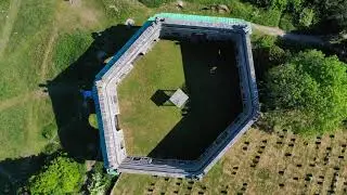 The Mausoleum of West Wycombe Drone Footage - 4k