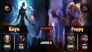 Jankos KAYN (Jungle) [Conqueror] VS POPPY - Challenger EUW Patch 11.9