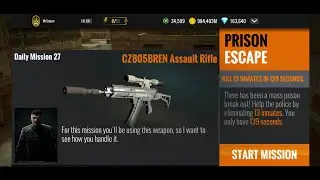 Sniper 3D Assassin - Daily Mission #27 - Prison Escape - CZ805BREN - Assault Rifle