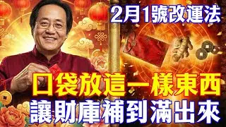 倪海廈：2月1號口袋若不放『這件寶』壓陣，普通人恐難逃財庫大破，錯過再等1年！#倪海廈  #財運 #易經 #轉運 #聚寶包 #招財秘法 #國學智慧