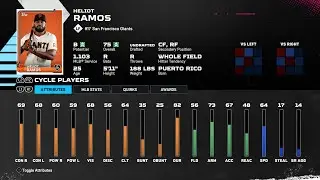 【MLBTheShow25Stats/メジャーリーグ選手能力】Giants 17 Heliot Ramos SF エリオット・ラモス選手