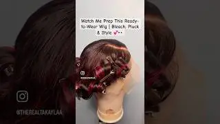 Watch me prep this Ready-to-Wear wig step by step 💕 Subscribe for more! #wigtransformation #wigprep