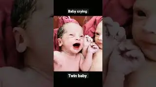 twin baby after birth crying epic moment of hospital 💕💐 #crying #viral #shorts #trending