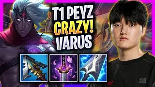T1 PEYZ CRAZY GAME WITH VARUS! - T1 Peyz Plays Varus ADC vs Ashe!