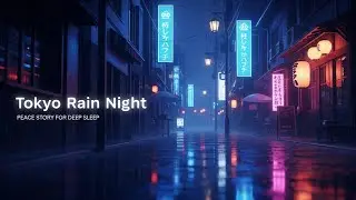 Sleep Story for Adults: Rainy Night in Tokyo 🌧️ Fall Asleep in 10 Minutes | Guided Relaxation